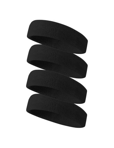 Banda de Sudor Tanluhu Unisex para Correr y Deportes - Negro