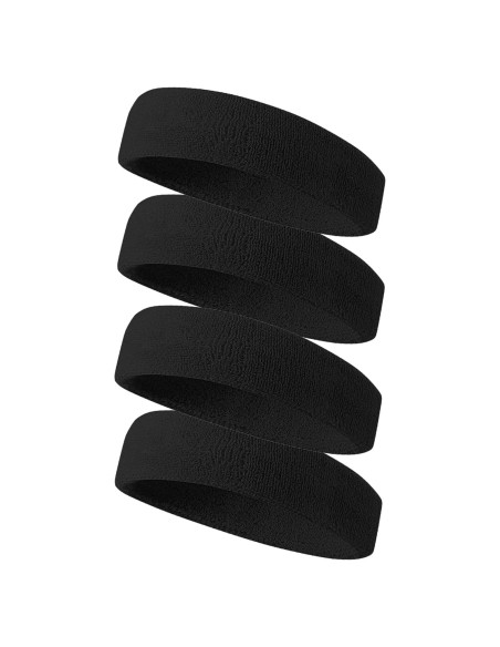 Banda de Sudor Tanluhu Unisex para Correr y Deportes - Negro