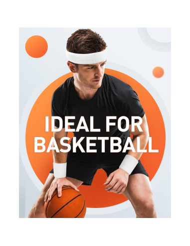 Banda de Sudor Tanluhu Unisex para Correr y Deportes - Negro