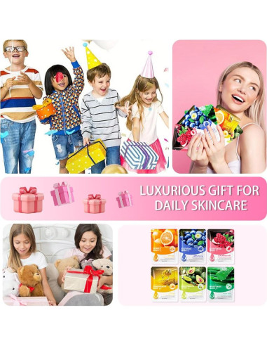 Set de 6 Máscaras Faciales Kaely para Niños y Adolescentes