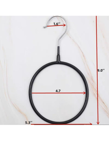 Perchas Organizador de Bufandas Joyindecor - 8 Piezas Antideslizantes