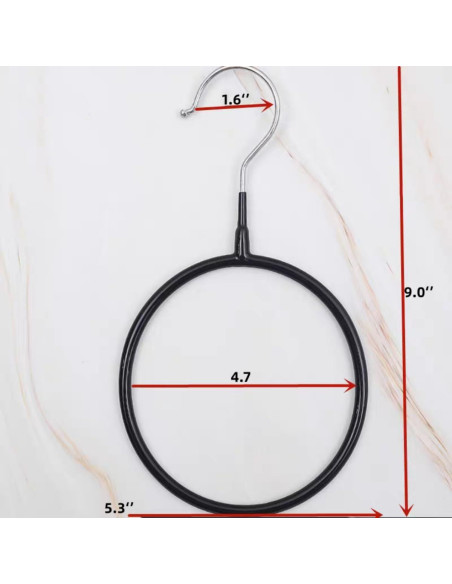 Perchas Organizador de Bufandas Joyindecor - 8 Piezas Antideslizantes