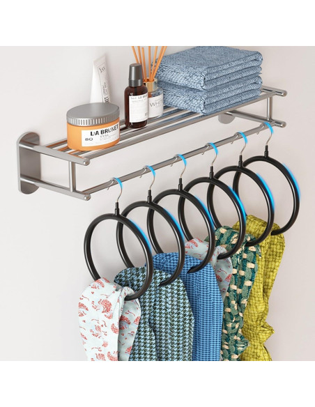 Perchas Organizador de Bufandas Joyindecor - 8 Piezas Antideslizantes