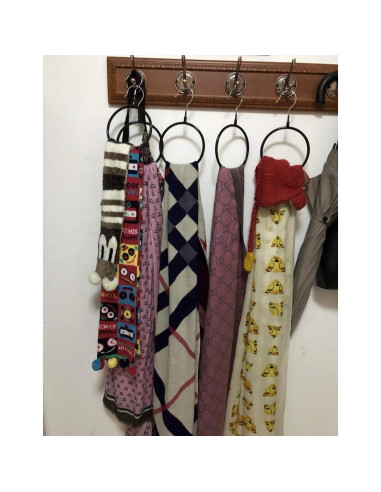 Perchas Organizador de Bufandas Joyindecor - 8 Piezas Antideslizantes