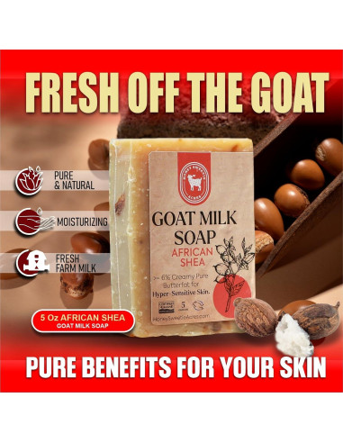 Jabón de Leche de Cabra Africana Honey Sweetie Acres 141g