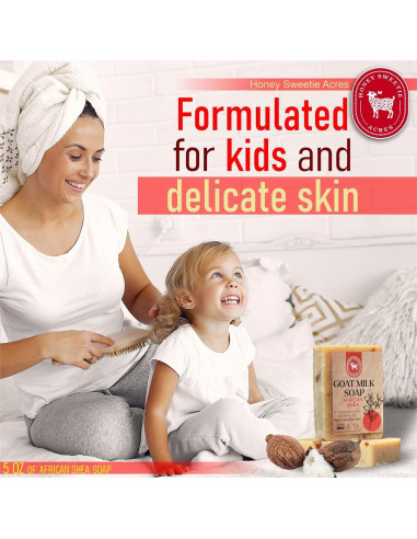 Jabón de Leche de Cabra Africana Honey Sweetie Acres 141g