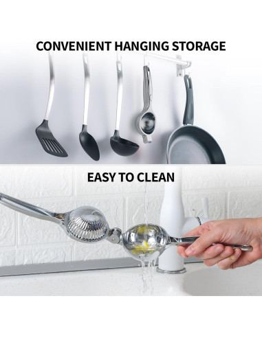 Exprimidor de Limón Zulay Kitchen Mango Curvado 0.5L Cromo