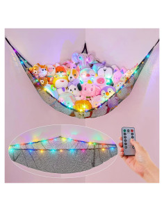 Hamaca de Animales de Peluche Basumee con Luz LED y Control Remoto