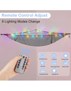 Hamaca de Animales de Peluche Basumee con Luz LED y Control Remoto 2