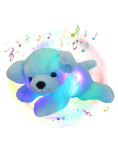 Perro de Peluche Musical Brillante 38 cm Guardias Brillantes