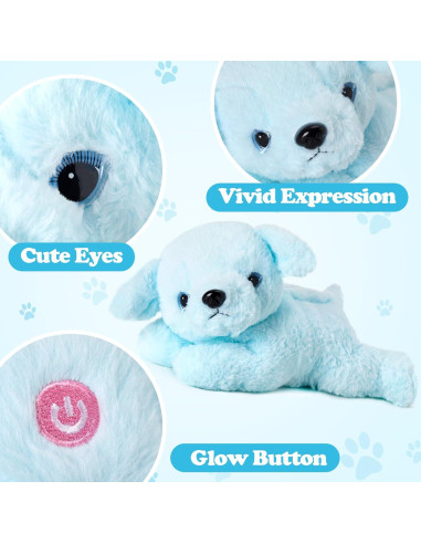 Perro de Peluche Musical Brillante 38 cm Guardias Brillantes