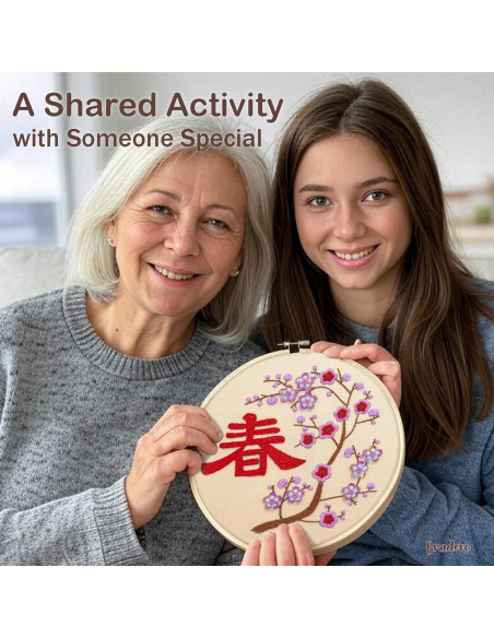 Kit de Bordado Bradove Año Nuevo Lunar - Todo Incluido