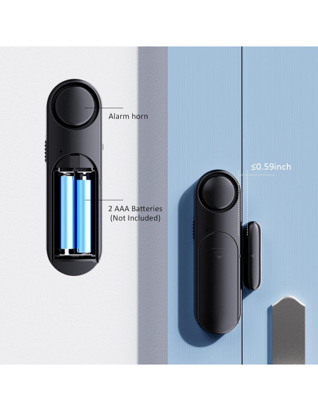 Alarma de Puerta y Ventana METAK con Control Remoto - 120dB