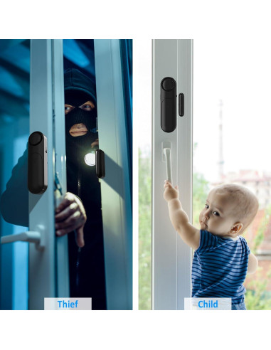 Alarma de Puerta y Ventana METAK con Control Remoto - 120dB