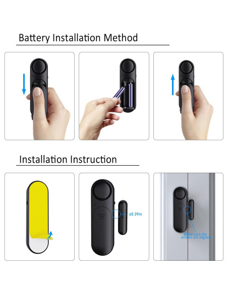 Alarma de Puerta y Ventana METAK con Control Remoto - 120dB