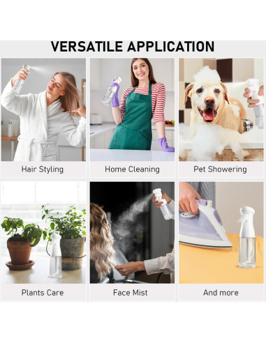 Botella de Spray Bealee 198.4 ml - Rocío Continuo Ultra Fino