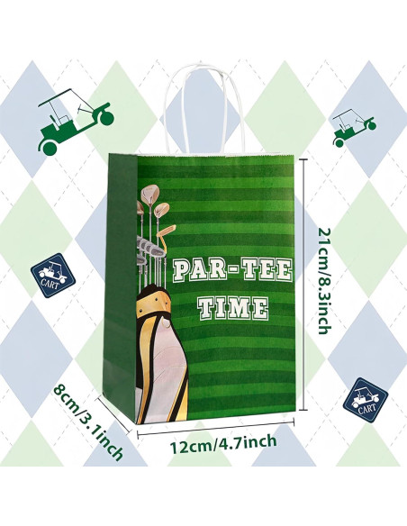 Bolsas de Regalo de Golf CZWXOXO 24 Piezas para Fiesta