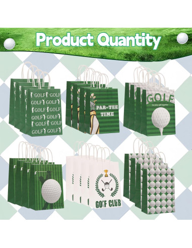 Bolsas de Regalo de Golf CZWXOXO 24 Piezas para Fiesta