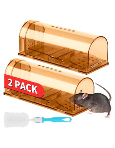 Trampas Humanas para Ratones LULUCATCH 2 Piezas Reutilizables