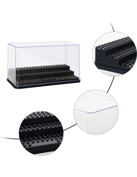 Caja de Exhibición Acrílica AELS para Minifiguras 17.78x10.16 cm