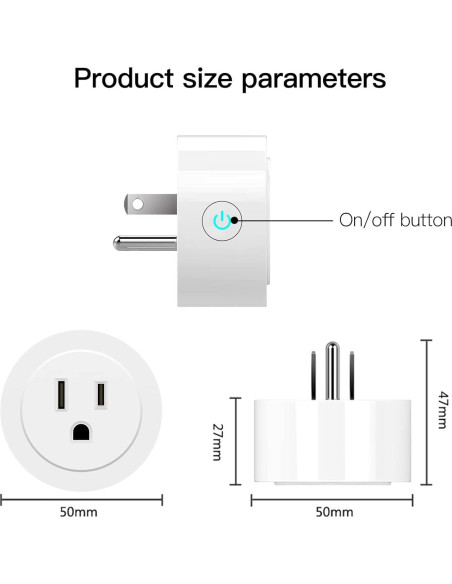 Enchufe Regulador WiFi Inteligente MoesGo Blanco 200W Enchufe Regulador WiFi Inteligente MoesGo Blanco 200W