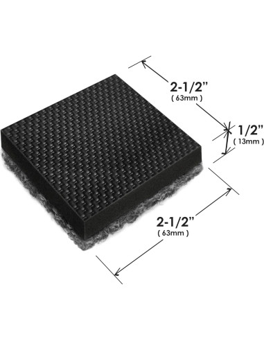 Deslizadores de Muebles GorillaOutdoor 6.35 cm a Prueba de Clima - Paquete de 4