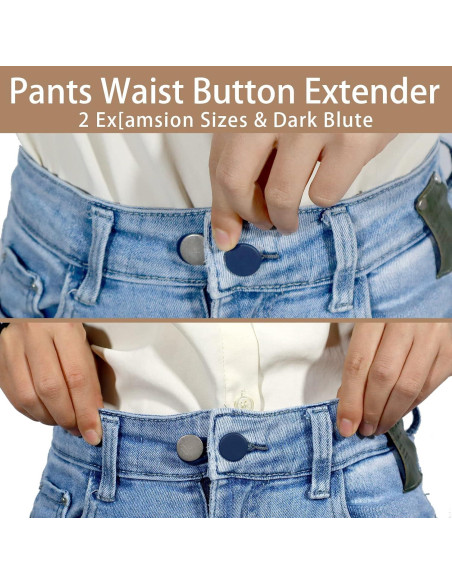 Extensores de Botones para Pantalones Moruiero 12 Pcs 1.52-1.78 cm Extensores de Botones para Pantalones Moruiero 12 Pcs 1.52-1.78 cm