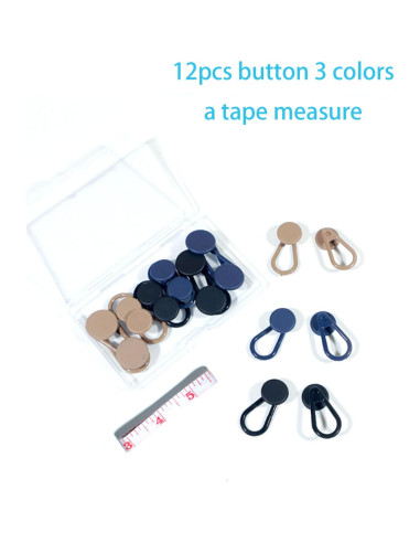 Extensores de Botones para Pantalones Moruiero 12 Pcs 1.52-1.78 cm