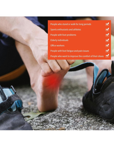 Plantillas de Espuma de Memoria ANLUKE para Hombres y Mujeres - Alivio del Dolor y Comodidad