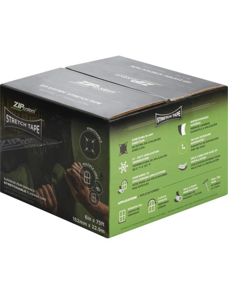 Cinta Stretch ZIP System Huber 15.24 cm x 22.86 m Sellado