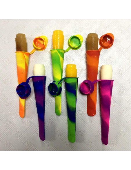 Moldes de Paletas de Silicona Helpcook - 6 Piezas 100ml