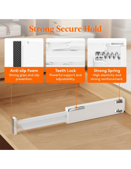 Separadores de Cajones Ajustables Lifewit 4 Piezas 11-17" Separadores de Cajones Ajustables Lifewit 4 Piezas 11-17"