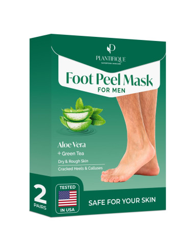 Mascarilla Exfoliante para Pies Plantifique Aloe Vera 2 Paquetes