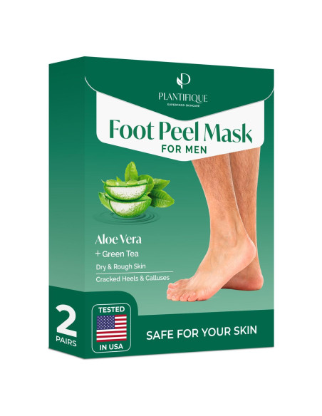 Mascarilla Exfoliante para Pies Plantifique Aloe Vera 2 Paquetes