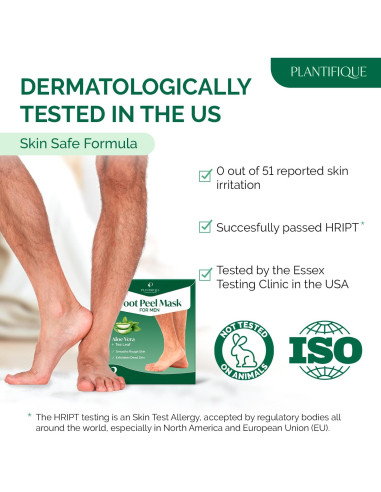 Mascarilla Exfoliante para Pies Plantifique Aloe Vera 2 Paquetes