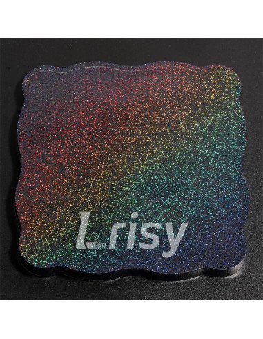 Polvo de Purpurina Holográfica Lrisy 140g Negro Ultra Fino