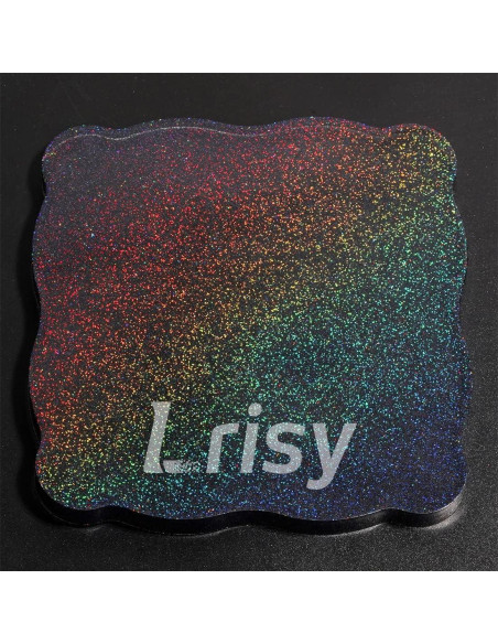 Polvo de Purpurina Holográfica Lrisy 140g Negro Ultra Fino