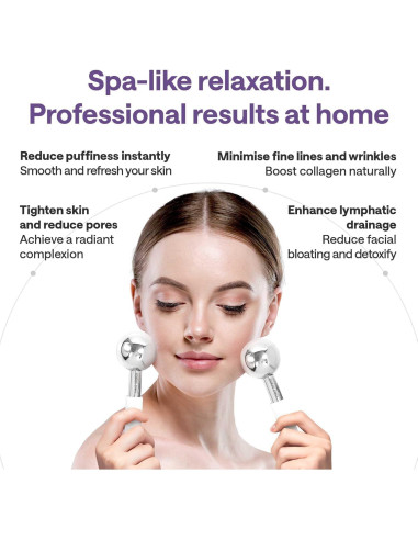 Esferas de Hielo Facial Acero Inoxidable Wonder Family 20x17cm