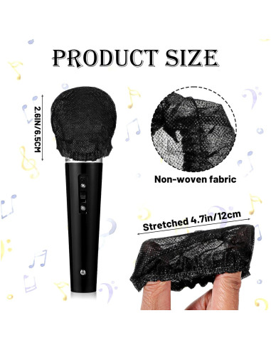 400 Fundas Desechables para Micrófono WLLHYF - Higiénicas y Seguras