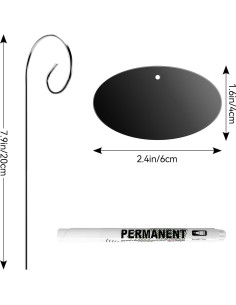 Etiquetas para Plantas Vcekract 25 Pcs con Bolígrafo Resistente 2