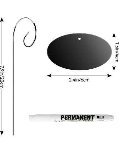 Etiquetas para Plantas Vcekract 25 Pcs con Bolígrafo Resistente