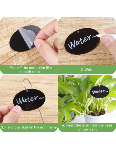 Etiquetas para Plantas Vcekract 25 Pcs con Bolígrafo Resistente