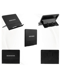 Soporte de Libros Portátil BOOKSTATION Negro 27x21 cm