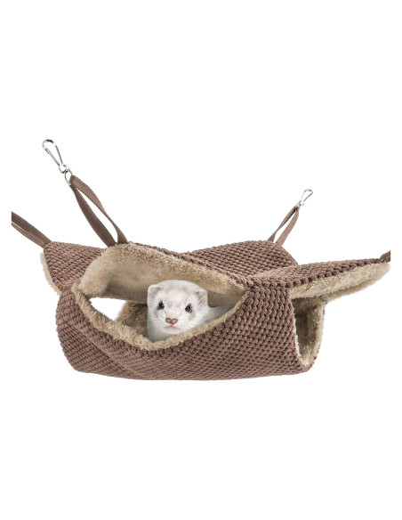 Hamaca Doble Niteangel para Mascotas - Chocolate 38x34x25cm