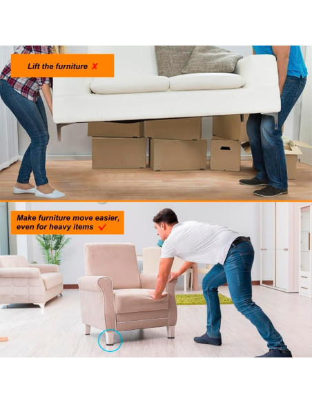 Deslizadores de Muebles Shintop 12 Piezas 5 cm Autoadhesivos Deslizadores de Muebles Shintop 12 Piezas 5 cm Autoadhesivos