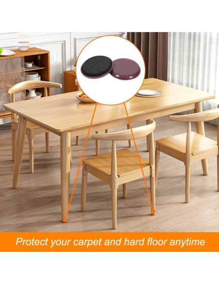 Deslizadores de Muebles Shintop 12 Piezas 5 cm Autoadhesivos Deslizadores de Muebles Shintop 12 Piezas 5 cm Autoadhesivos
