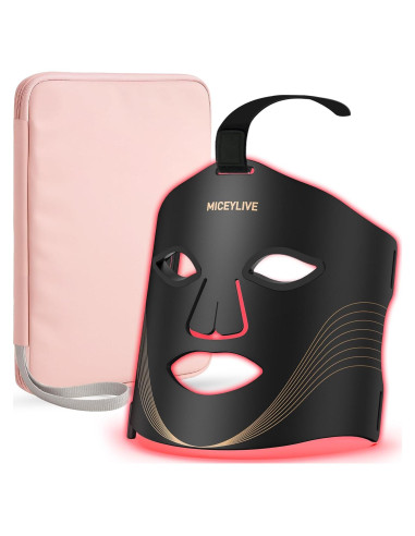 Máscara de Terapia de Luz Roja MICEYLIVE con 400 LEDs y 6 Modos
