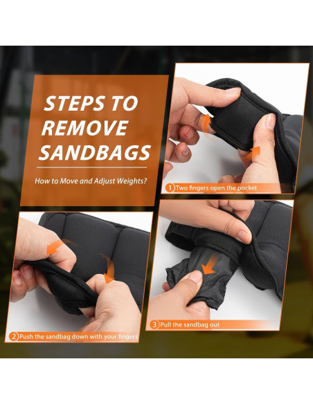 Pesas de Tobillo Ajustables Wolliwa 4.5 kg Neopreno Negro