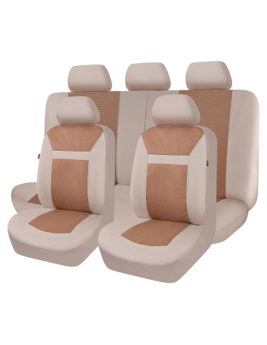 Cubiertas de Asiento de Coche Flying Banner FB-094 Beige Universal