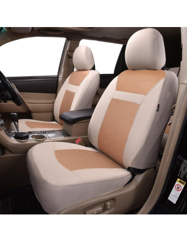 Cubiertas de Asiento de Coche Flying Banner FB-094 Beige Universal